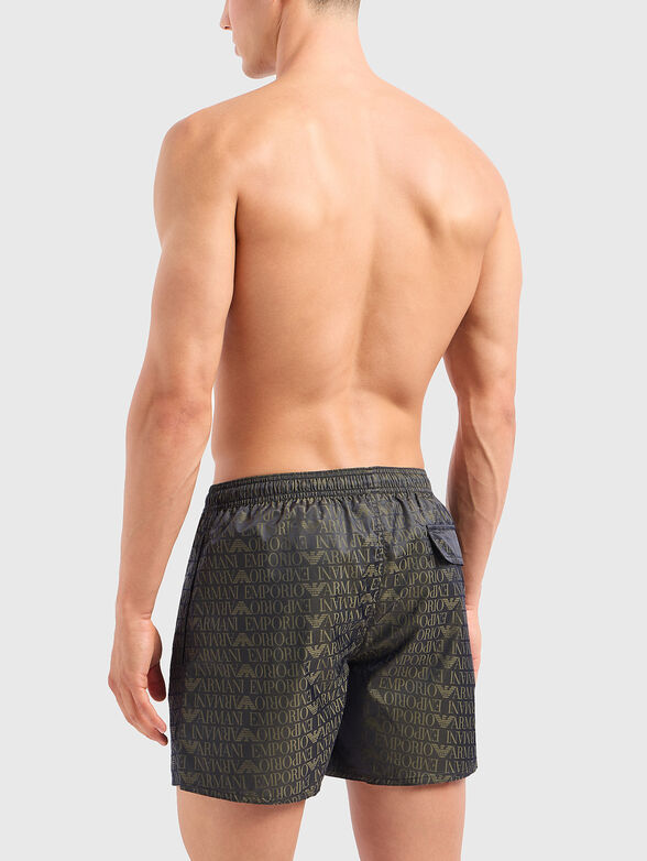 Beach shorts with logo print - 1