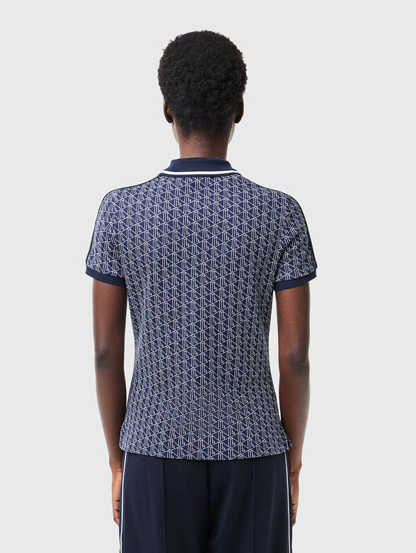Monogram print polo shirt  - 2
