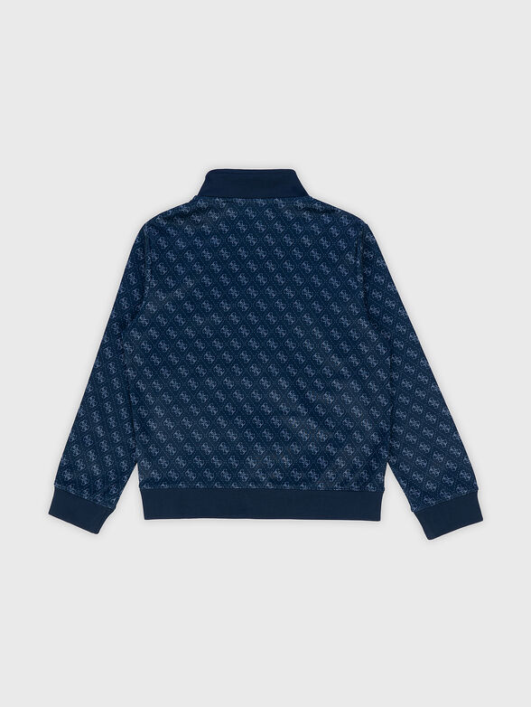 Monogram logo effect sweatshirt  - 4