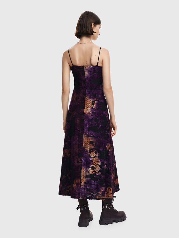 Dress with print and thin straps - 1