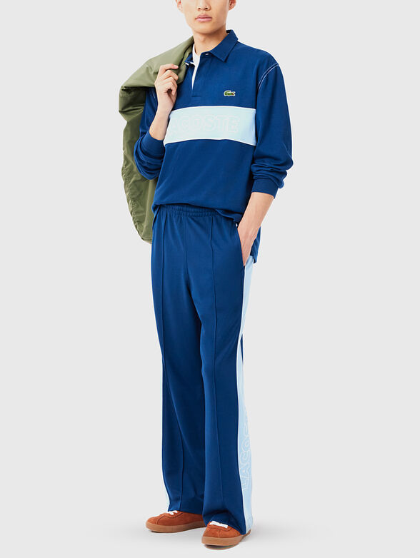 Sports trousers with contrast trims - 1
