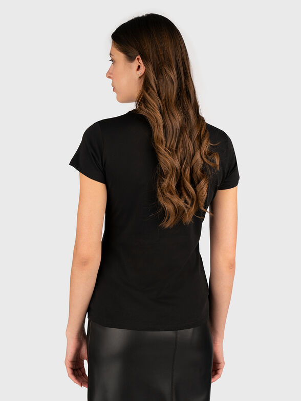 T-shirt with logo rhinestones - 3