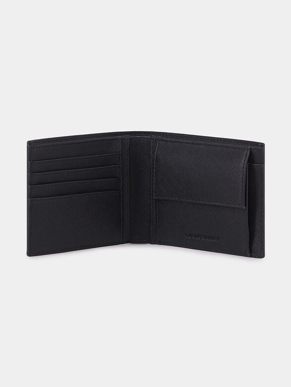 Black wallet with logo detail - 2