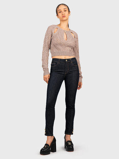 Button accent jeans - 5