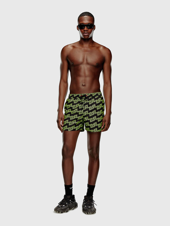 Logo print beach shorts  - 4