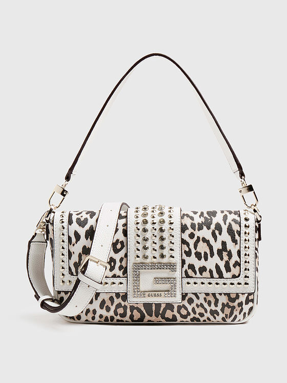 BLING Shoulder bag with studs and animal print - 1