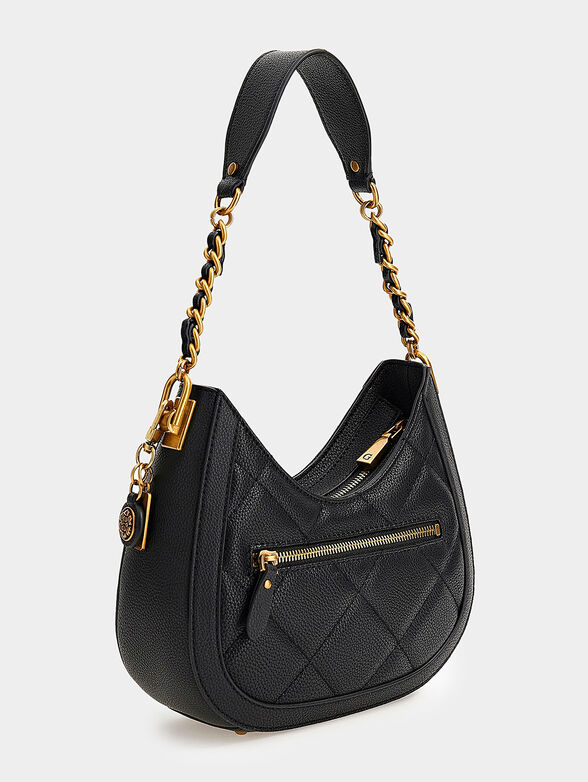 ABEY hobo bag in beige color with quilted effect - 2
