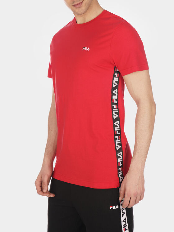 TALAN Red T-shirt with logo branding - 1