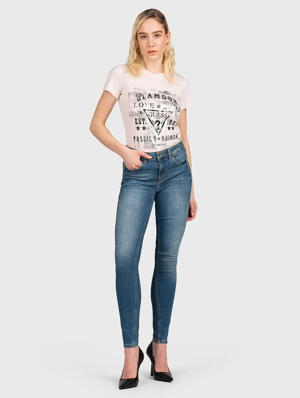 VARENNA black cotton T-shirt with logo print - 2