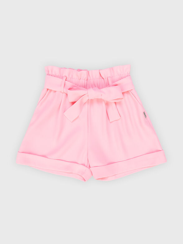 Pink shorts with belt - 1