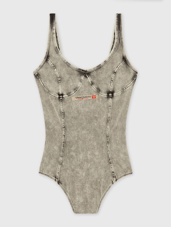 CAMI-DNM bodysuit with washed effect - 4