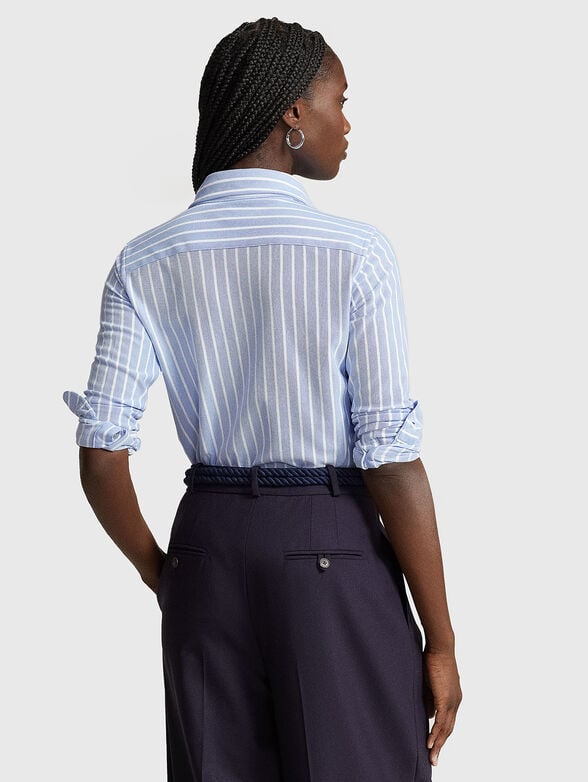 Oxford shirt with striped pattern and logo embroidery - 2